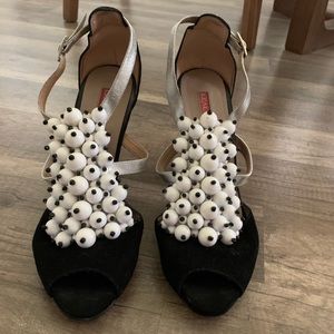 Leal Daccarett beautiful high heels sandals.